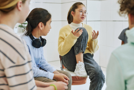 Psychisch erkrankte Kinder tauschen sich aus